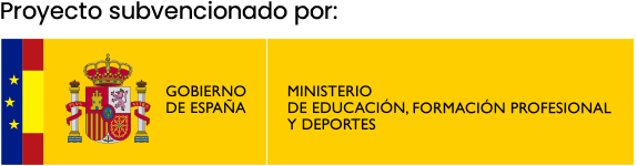 Logotipo del Ministerio de Educación, Formación Profesional y Deportes. Gobierno de España.